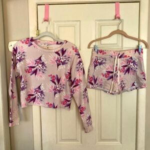 Aero matching shorts & sweatshirt set